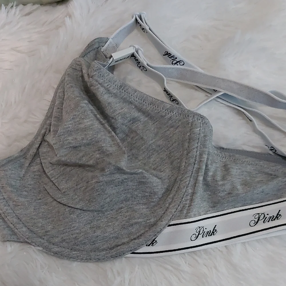PINK Victoria's Secret Gray Women's Bra - Picture 1 of 3